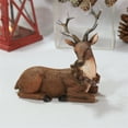 thumbnail image 6 of Realistic Reindeer Figures Christmas Decorations Deer Model Collectible Table Desk Ornament Home Decors Gift, 6 of 9