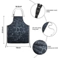 thumbnail image 3 of Math Equations Science Symbols Black Pattern Kids Aprons for Girls and Boys,Adjustable Neck Strap Toddler Aprons for Kids Cooking Baking, 3 of 6