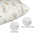 thumbnail image 5 of Vsdgher Retro Rabbit Print Pillow Cases -Iconic Collection Pillowcases -Extra Soft, Not easy to deform,not pilling Export quality, 5 of 8