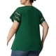 thumbnail image 3 of Agnes Orinda Blusas de Verano para Mujeres de Talla Grande con Panel de Encaje y Mangas Cortas Huecas 4X Verde Oscuro, 3 of 7