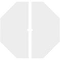 thumbnail image 4 of 20"OD x 1"ID x 7"C x 1"P Logan Architectural Grade PVC Contemporary Ceiling Medallion, Two Piece, 4 of 11