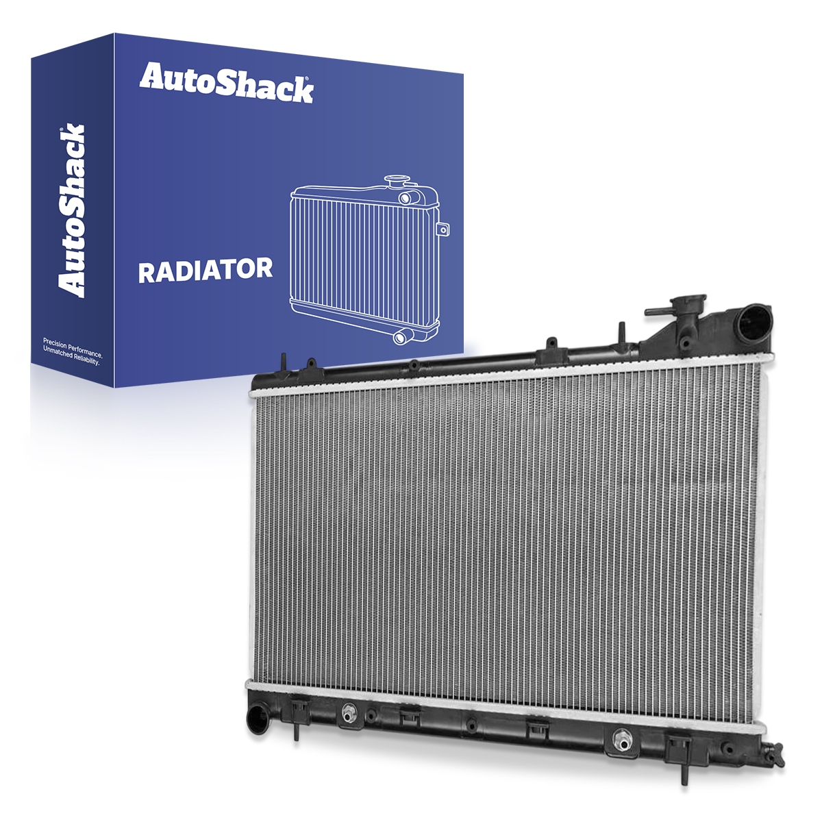 Auspartshouse 1-Row Aluminum Radiator Assembly For 2003-2008 Subaru Forester 4-Door 2.5L - Replaces 2674