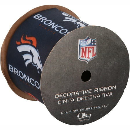 Offray 2-3/8 NFL Denver Broncos Ribbon 9 Feet 1 Each