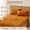 Burnt Orange, variant on Velvet Fitted Sheet and Pillowcase Set, Luxury Soft Fuzzy Deep Pocket Sheet with Reinforced Elastic Corners, Twin XL, Cream, 15 Inch Depth