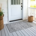 thumbnail image 6 of Addison Rugs Chantille Indoor/Outdoor Traditional Oriental Silver Washable Rectangle Rug, 1'8" x 2'6", 6 of 6