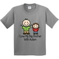 thumbnail image 3 of Inktastic I Love My Brother with Autism Youth T-Shirt, 3 of 5