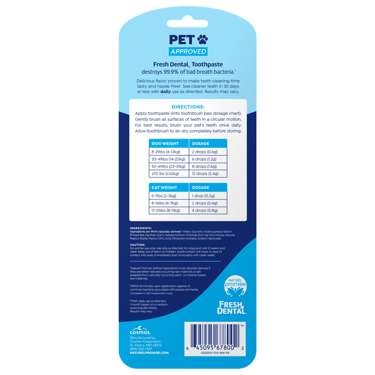 Naturel Promise Fresh Dental Tooth Brushing Kit for Dogs photo 2
