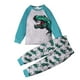 thumbnail image 1 of Odeerbi 1-9 Años Niños Niñas Pijama de Algodón Otoño Pantalones de Manga Larga Raglan Tops Set Suave Dinosaurio Imprimir Sleepwear, 1 of 9