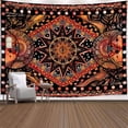 thumbnail image 2 of Tapiz de pared con estampado geométrico de mandala, 150 x 150 cm, microtela, 2 of 2