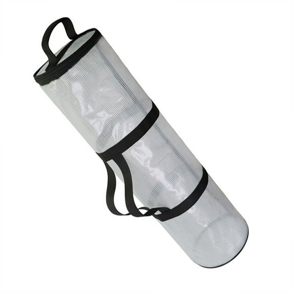 Wrapping Paper Storage Bag PVC Heavy Duty Organizer with Handles Hold Up to 23 Inch Long for Keep Festive Wrapping Paper and Ribbons Tidy (White)