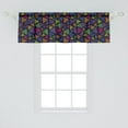 thumbnail image 2 of Ambesonne Colorful Window Valance, Striped Triangle Shapes, 54" X 18", Multicolor, 2 of 3
