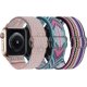 thumbnail image 1 of Bandas elásticas de nailon Solo Loop compatibles con Apple Watch 45 mm, 41 mm, 44 mm, 40 mm, 42 mm, 38 mm, correa para Iwatch Series 7/6/5/4/3/2/1 Se, paquete de 3 W 38 Rose, 1 of 5