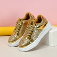 thumbnail image 2 of kamemir Women Slip On Sneakers Women's Princess Sneaker(Gold,8.5), 2 of 6
