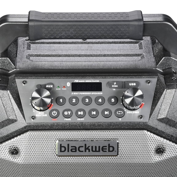 (Open Box) Blackweb Portable Bluetooth Party Speaker, Black