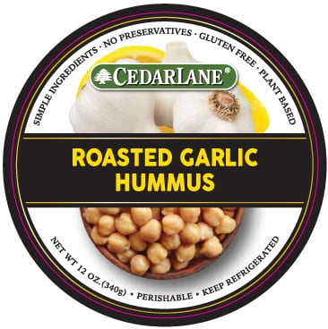 Cedarlane Roasted Garlic Hummus, Gluten Free, 12oz