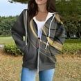 thumbnail image 2 of ShiShine Womens Zip Up Hoodies Long Sleeve Oversized Sweatshirts Jacket with Pockets 2025 Fall Fashion Clothes, 2 of 5