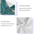 thumbnail image 3 of GZHJMY 3D Beautiful Turquoise Marble Print Soft Luxury Decorative 3 Pieces Towels Set, 1 Bath Towel+1 Hand Towel+1 Washcloth, Multipurpose for Bathroom, Hotel, Gym, Spa and Kitchen, 3 of 5