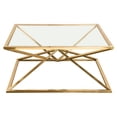 thumbnail image 2 of Diamond Sofa Aria Square Stainless Steel Cocktail Table ARIACTGD, 2 of 7