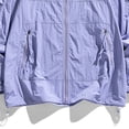 thumbnail image 5 of GUZOM Mens Hooded Windbreaker Jacket Lightweight Nylon Spandex Water Resistant Oversized Streetwear Zippered Pockets Purple XS-XXXXL,Size XL, 5 of 7