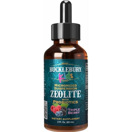 Zeolite for Kids - Delicious Berry-Flavored Zeolite Liquid Suspension with Probiotics - Natural Support for Kids' Health - 2 Fl Oz