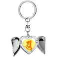 thumbnail image 1 of Porte-clés Culture Yu Motif Rond Cœur Aile d'Ange, 1 of 3