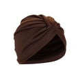 thumbnail image 2 of Gustave Turbans Head Wraps for Women Stretch Pre Tied Hair Turban Hats Pleated Chemo Headwear Head Covers Beanie Headwrap Sleep Caps "Kahaki", 2 of 8