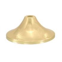 B&P Lamp® 4" Dia. Smooth Cone-Shaped Brass Cap, Unfinished