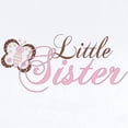 thumbnail image 2 of CafePress - Pink Butterfly Little Sister Infant Bodysuit - Baby Light Bodysuit, Size Newborn - 24 Months, 2 of 4
