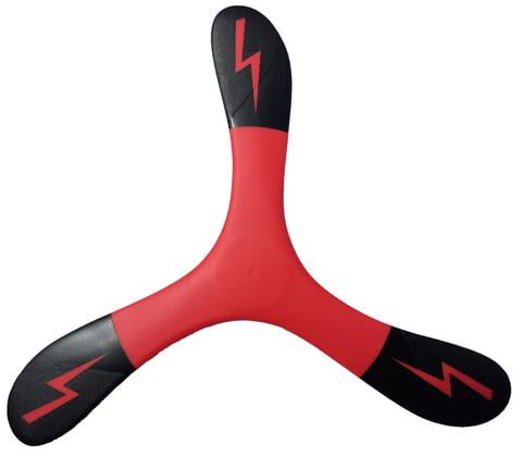 Great Beginner Boomerang for Kids or Adults Soft and Safe. ArcFire Red Boomerang 