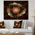 thumbnail image 1 of Design Art - Motif de Fleurs Fractales Rouge Or Foncé, 1 of 4