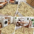 thumbnail image 5 of Area Rug for Living Room, Beige Brown Green Non-Slip Indoor Large Carpet for Bedroom/Dining Room, Retro Botanical Abstract Art Washable Low-Profile Rectangle Floor Mat Runner Rugs - 2.7 x 5 Ft, 5 of 7