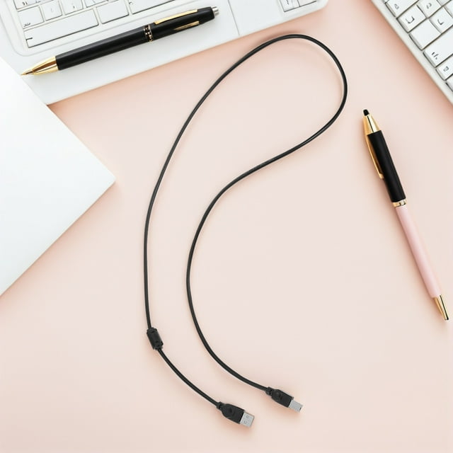 RENACLIPY Audio Adapter Cable Keyboard Connection Cables Black Metal with Compatibility for Performance 1Set