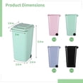 thumbnail image 5 of 12 Pcs Mini Desk Trash Cans, Tiny Garbage Bins with Lids, Small Swing Top Waste Baskets, Tabletop Plastic Trash Containers, Unique Trash Pen Holders for Office, Homes, 5 of 6