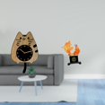 thumbnail image 2 of Reloj De Pared Con Forma De Pez Gato, Escultura Moderna De Resina, Adorno Para Cocina, Oficina, Dormitorio, Decoración Del Hogar. Regalo único Para Inauguración De Casa., 2 of 8