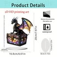 thumbnail image 3 of 100Fens Dragons Ornament Guarding The Treasure Chest 2D Home Living Room Study Desktop Ornament Decoration, 3 of 9
