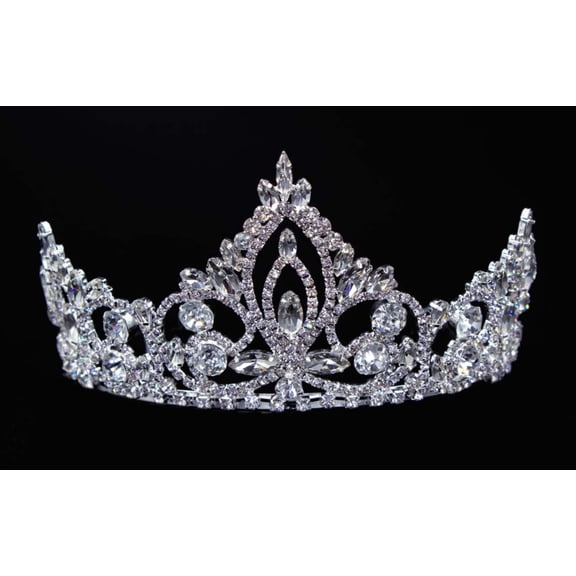 #16449 - Pageant Prime Tiara with Combs - 3"