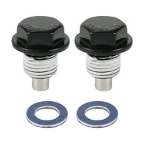 Unique Bargains 1 Set Oil Drain Plug for Toyota Tacoma Tundra Camry Corolla 4Runner Oil Pan Drain Bolt Screw Thread Repair No.9043012031 White Metal Magnetic M12x1.25