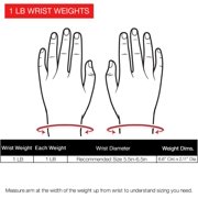 j/fit 1lb Soft Neoprene Red Ankle Weights (Pack 2)