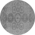 thumbnail image 1 of Ahgly Company Indoor Round Oriental Gray Traditional Area Rugs, 8' Round, 1 of 4