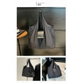 thumbnail image 3 of Lunxisen 1 Pcs Keychain Tote Bag, Lightweight, Foldable, Expandable Leather Mini Bags with Key Ring, Portable Handbag for Daily Errands, 3 of 9