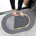 thumbnail image 3 of Rongfmy Quick Drying Shower Rug Machine Washable Rubber Backed for Bathroom Bathtub love love life, 3 of 9