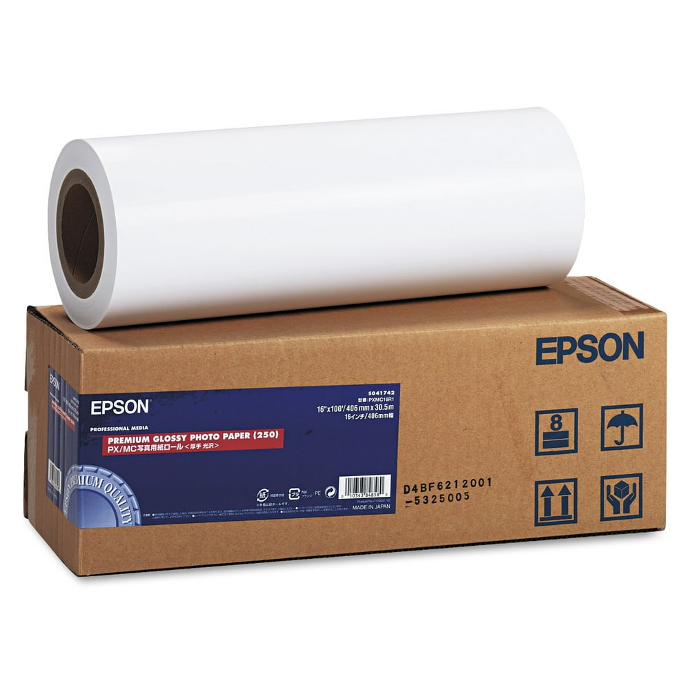 Epson Premium Glossy Photo Paper Rolls, 16" x 100 ft, Roll Walmart