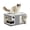 Grey-X-Large, variant on Grey X-Large Cat Cave Bed With Scratch Pad And Play Ball For Indoor Cats