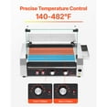 thumbnail image 2 of KFFKFF Sausage Roller, 18 Sausage Capacity with 7 Rollers, 1050W Stainless Steel Hot Dog Grill, Commercial Grade Machine with Independent Temperature Regulation, Protective Lid, Side Compartment, 2 of 9