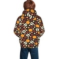thumbnail image 2 of KLL Unisex Kids Boys Girls Hooded Pocket Pullover Hoodies-Skulls, 2 of 6
