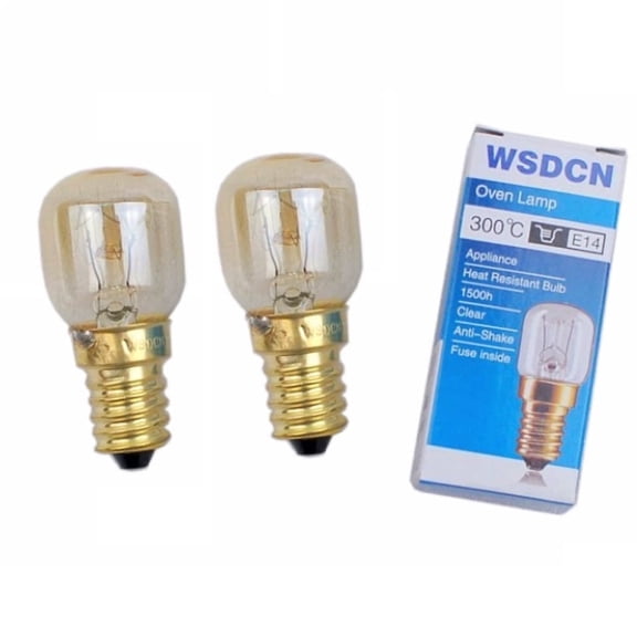 2 Pack, WSDCN Compatible Bulb for Whirlpool Kitchen Aid Oven Light Bulb 4173175