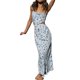 thumbnail image 2 of Txlixc Mujer Sexy Ahueca Hacia Fuera Maxi Vestido Spaghetti Straps Lace Up Bodycon Elegante Noche Fiesta Club Wear Midi Vestido Txlixc Casual, 2 of 6