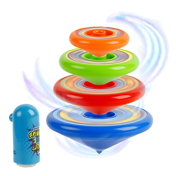BESTSKY Spinning Top Children's Hand Turning Luminous Stacking Superimposing Top Color Top Toy Random Color Toys Suitable for Giving as Gifts