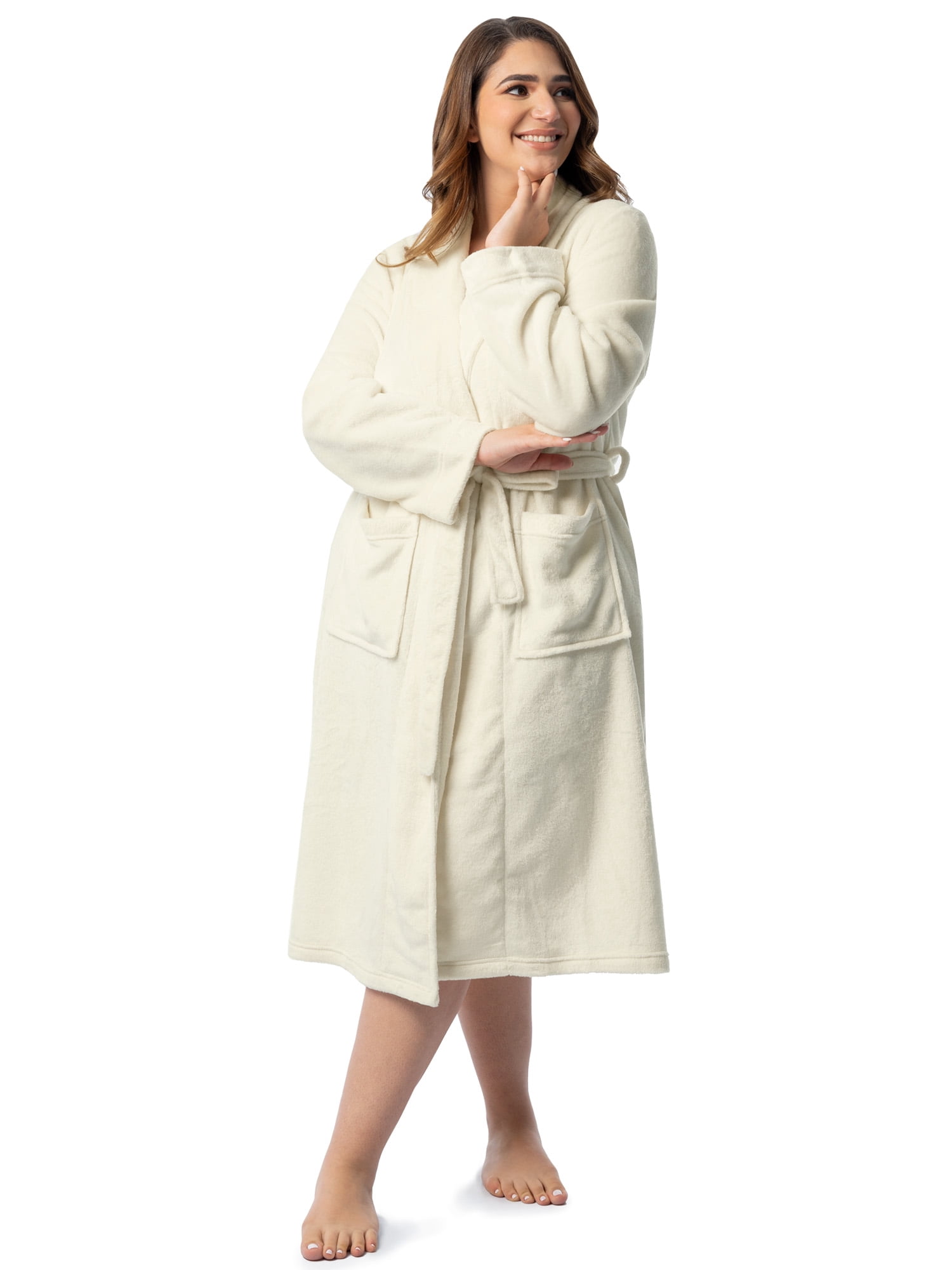 Fruit of the Loom Women's Beyond Soft Fleece Robe, Sizes XS/S-4X