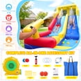 thumbnail image 7 of Qhomic Inflatable Water Slide with Blower, Bounce House with 2 Slides, Jumping Zone, Climbing Wall, Ball Pit and 2 Water Cannons, 7 of 7